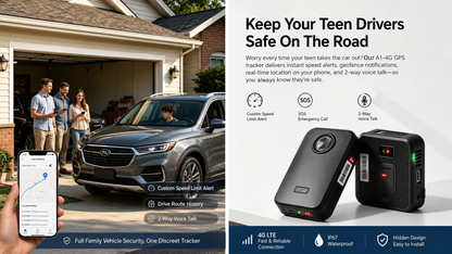 4G GPS Vehicle Tracker with 10000mAh Battery